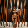 Contrast Curve Bikini Set l Black