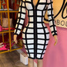 Gridlocked Glam Dress