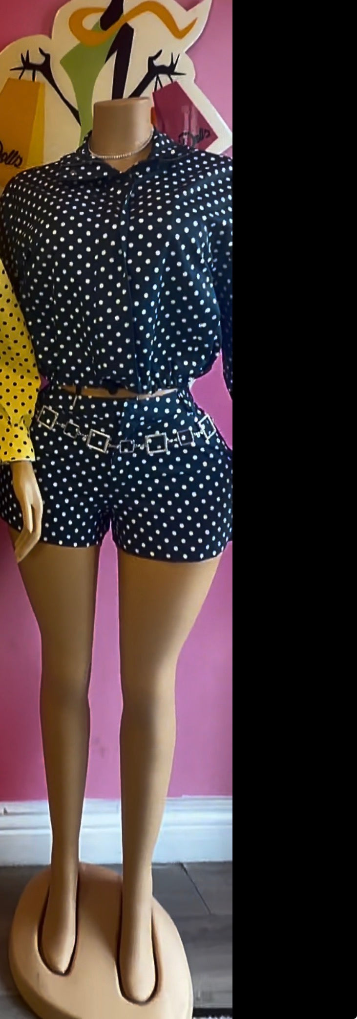Polka Dot Paradise Short Set-Blue